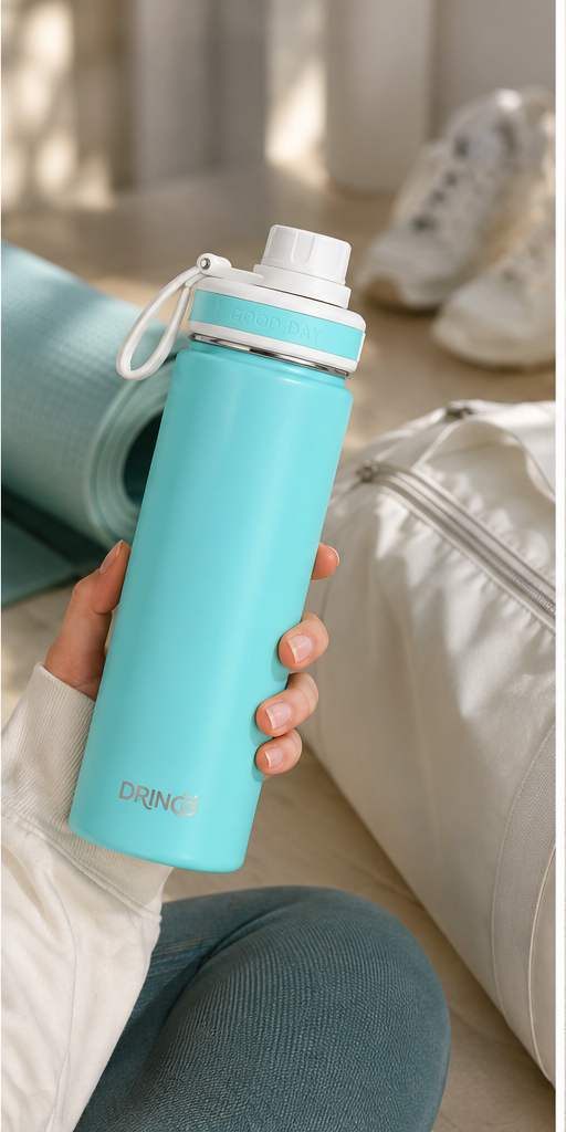 DRINCO® 22oz Stainless Steel Sport Water Bottle - Teal